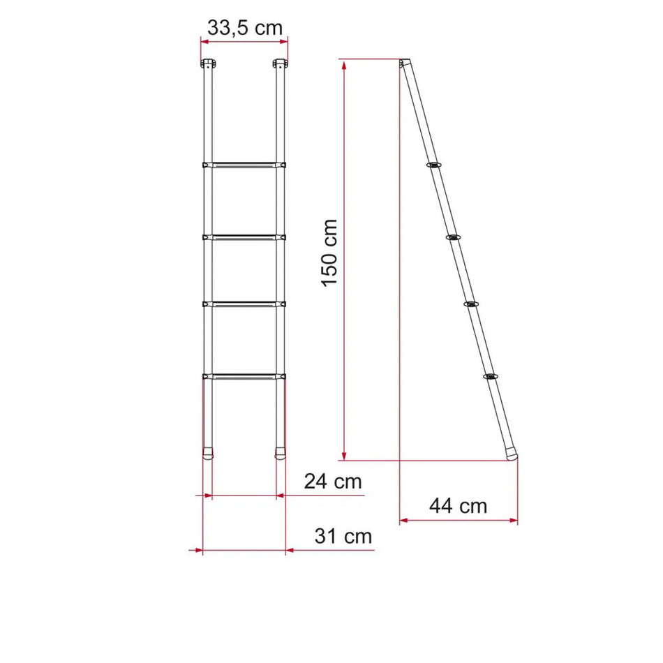 Fiamma Deluxe 4 Step Ladder