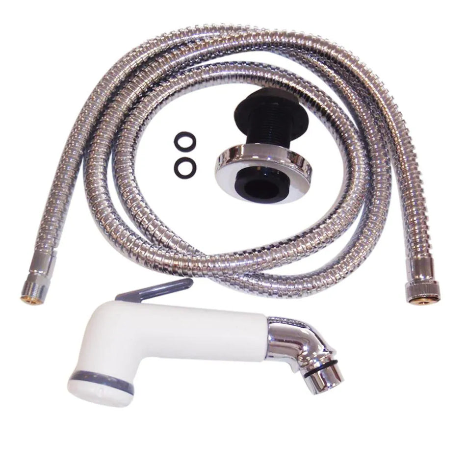 Straight Trigger Shower Rose Chrome Plated 2 Metre Hose