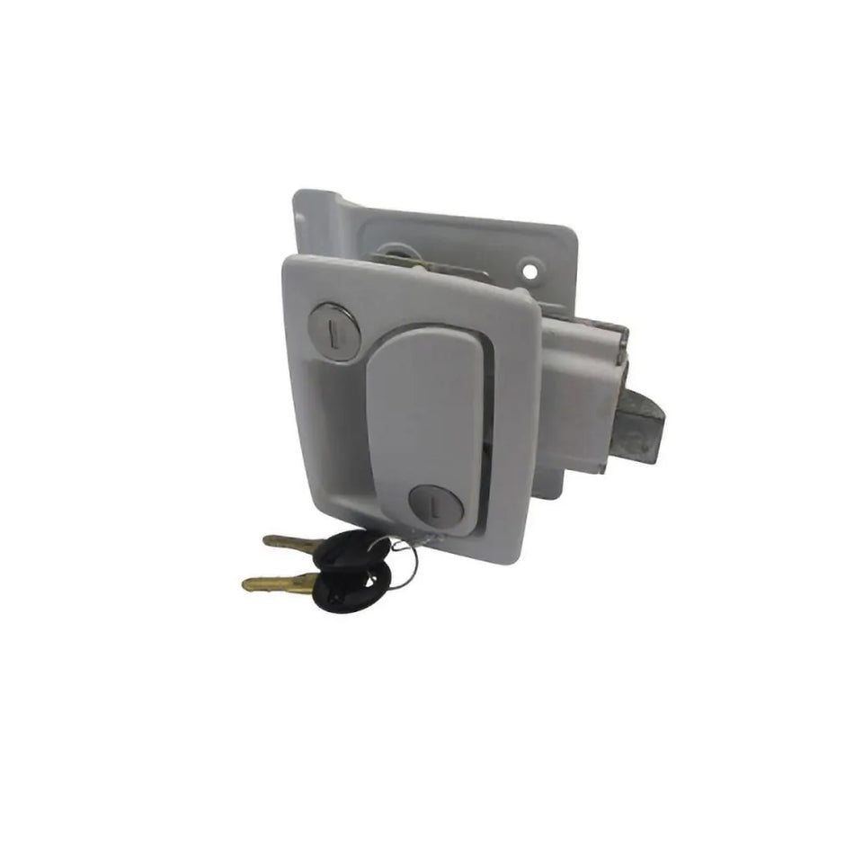 Mobile Home White Door Lock - White