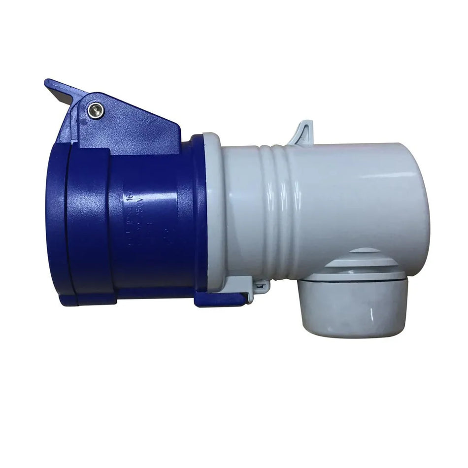 Exterior Angled Female 240 Volt Mains 16 Amp Socket