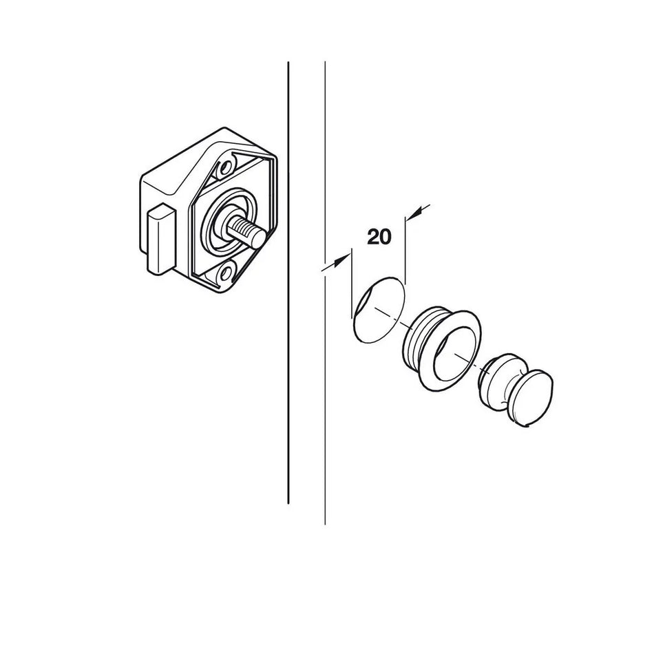 Mini Nickel Rosette Only Each
