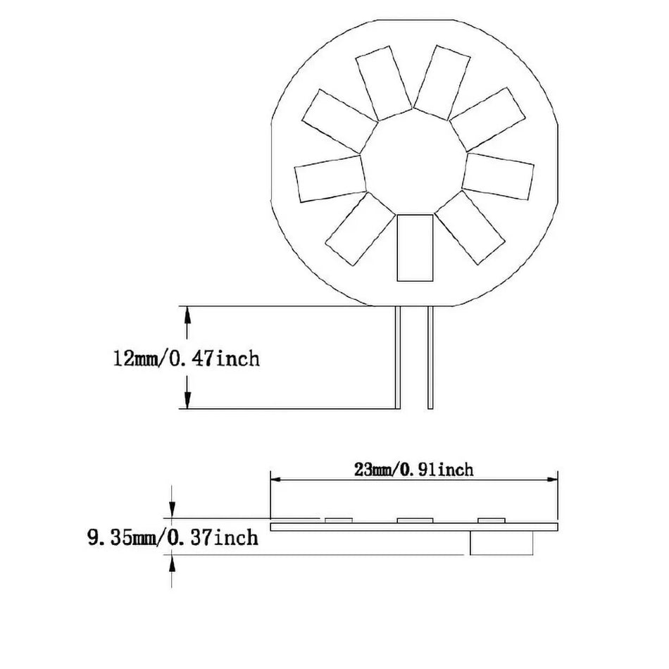 G4 9 LEDfts Cool White Side Pin 8-30V
