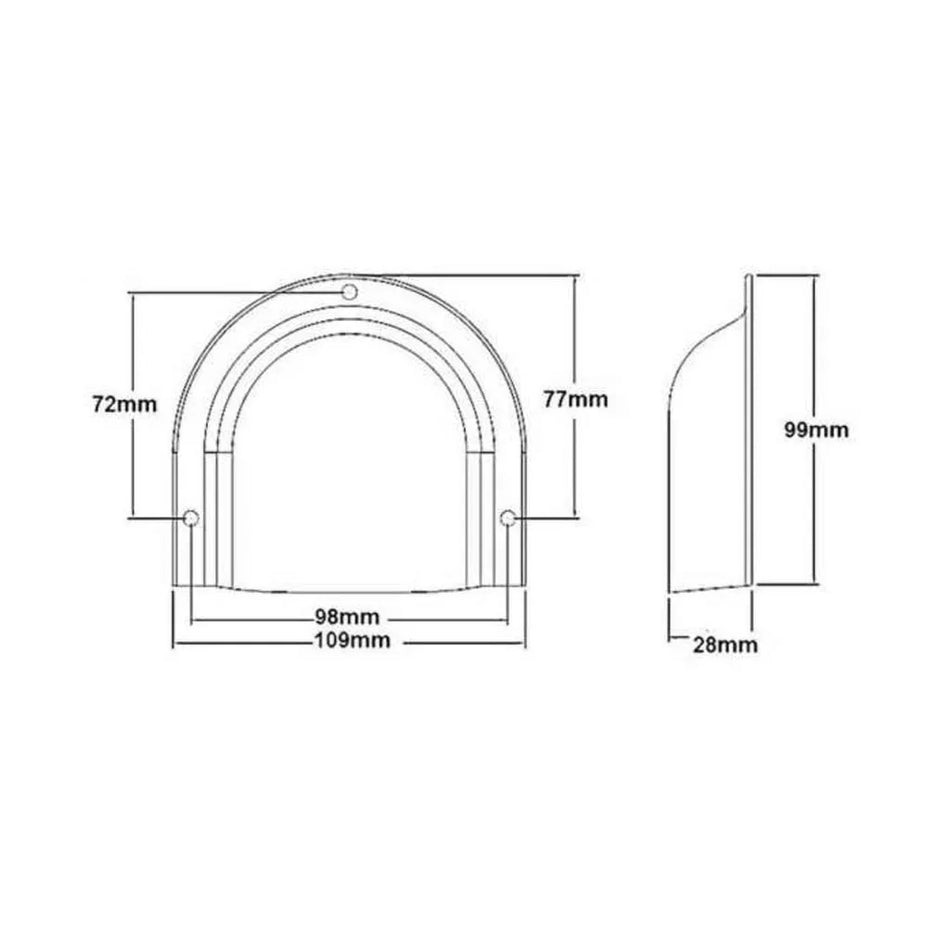 Vent Cover - Horse Shoe Shape