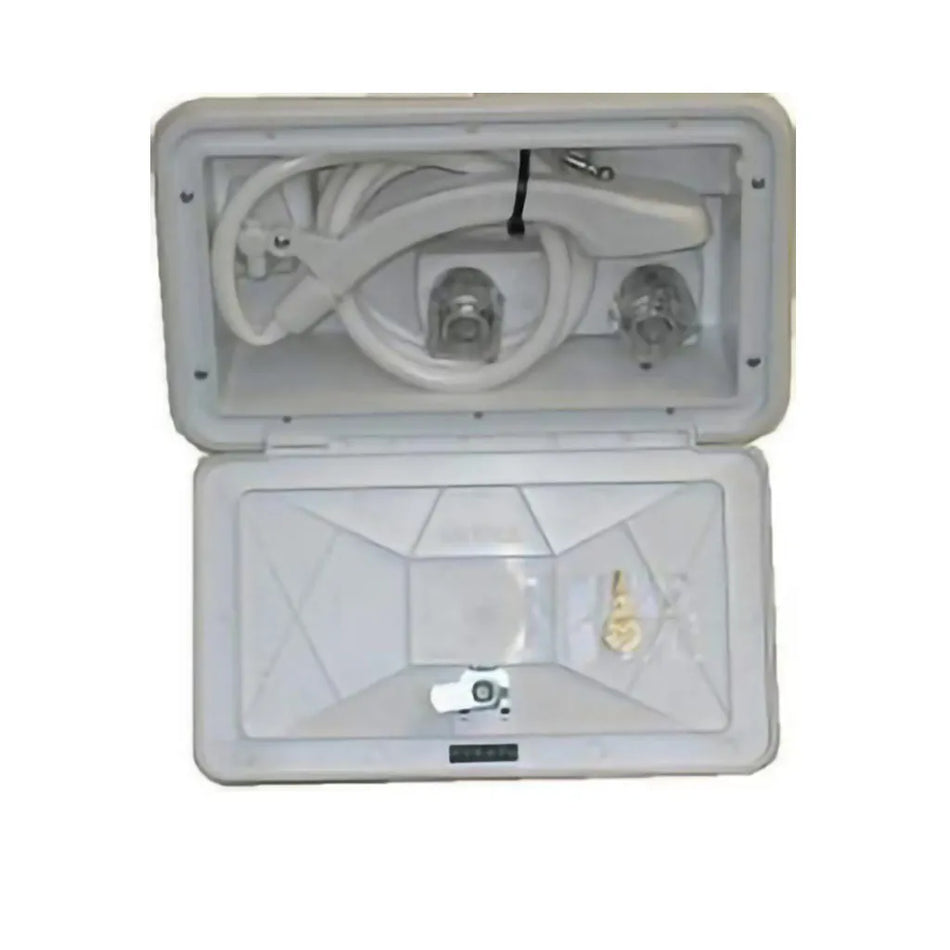 Exterior Shower with Locking Door