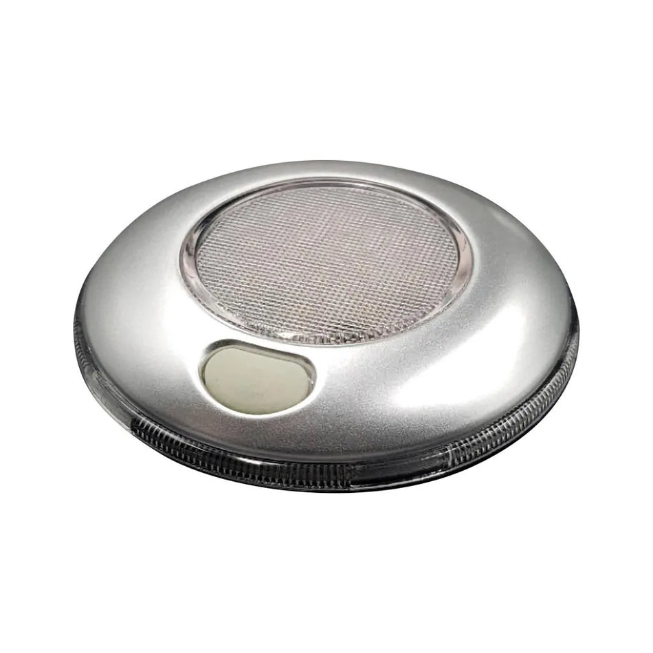 Silver Interior Light 12 LED Cool White with Switch