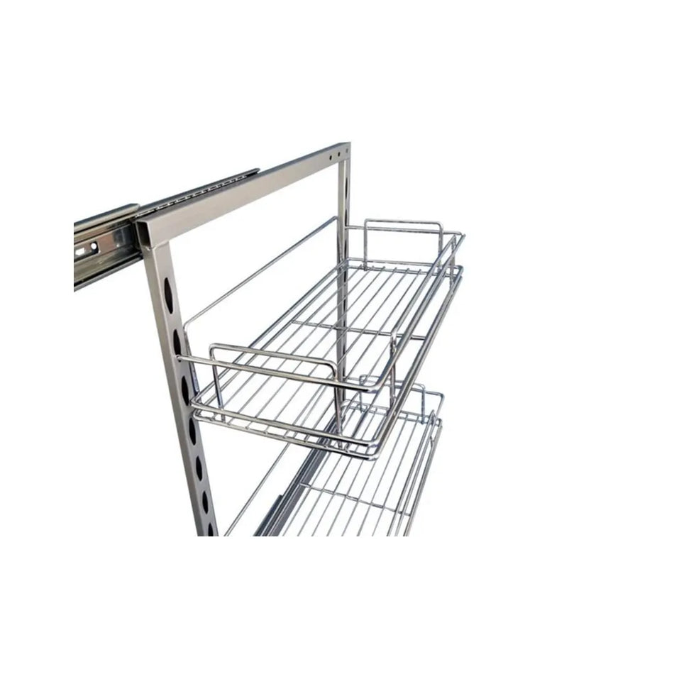 Rollout Pantry Kit with 2 x 200mm wide Baskets (570 high)