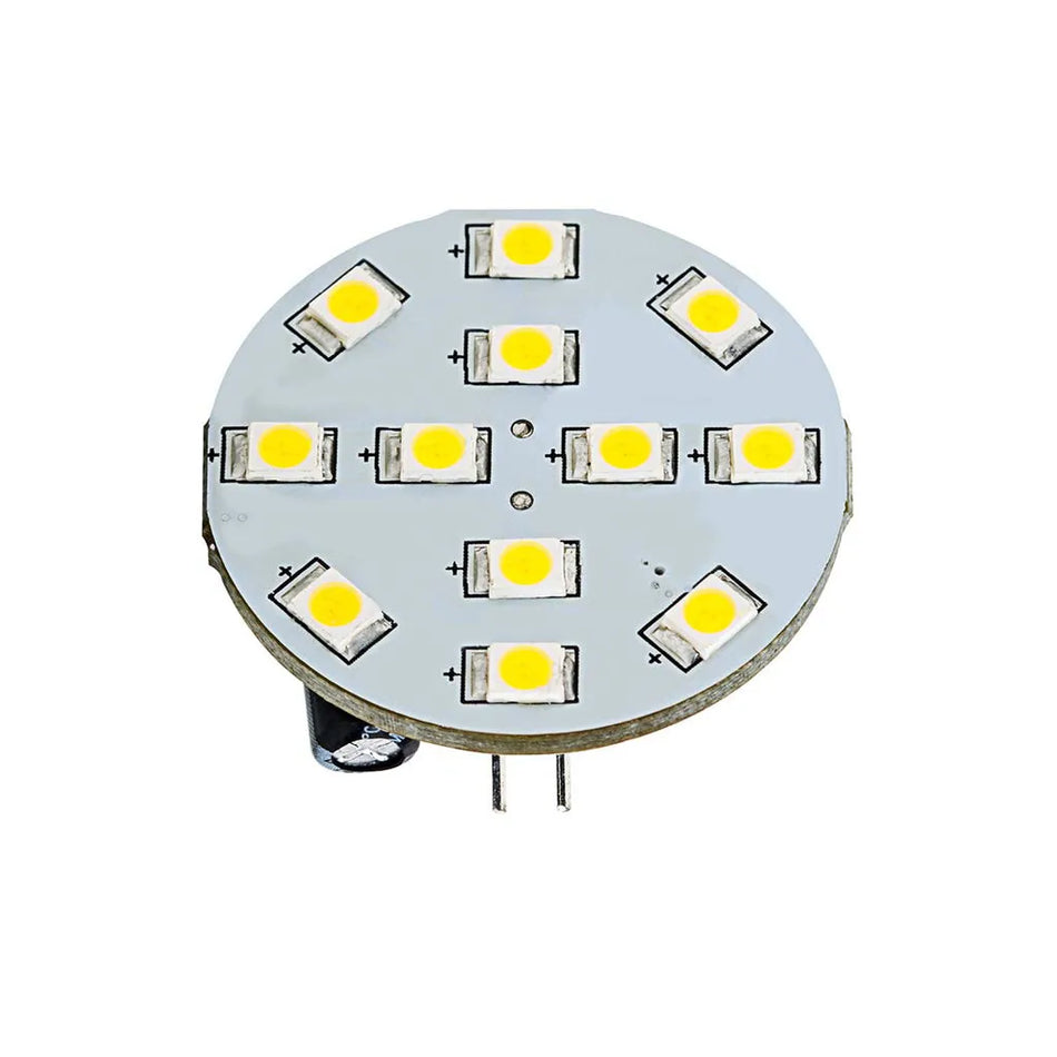G4 12 LED 10-30V Warm White Rear Pin