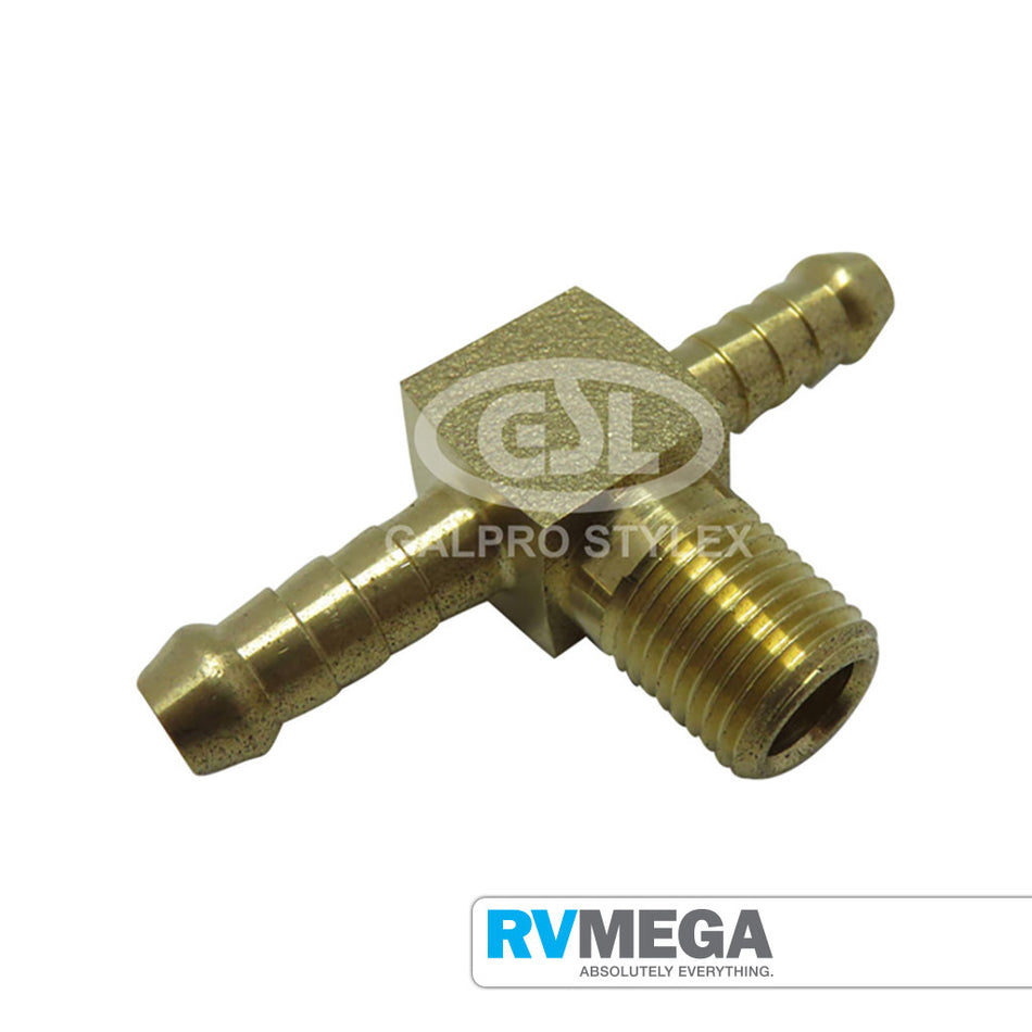 Brass Tee 10mm to 1/4" BSP