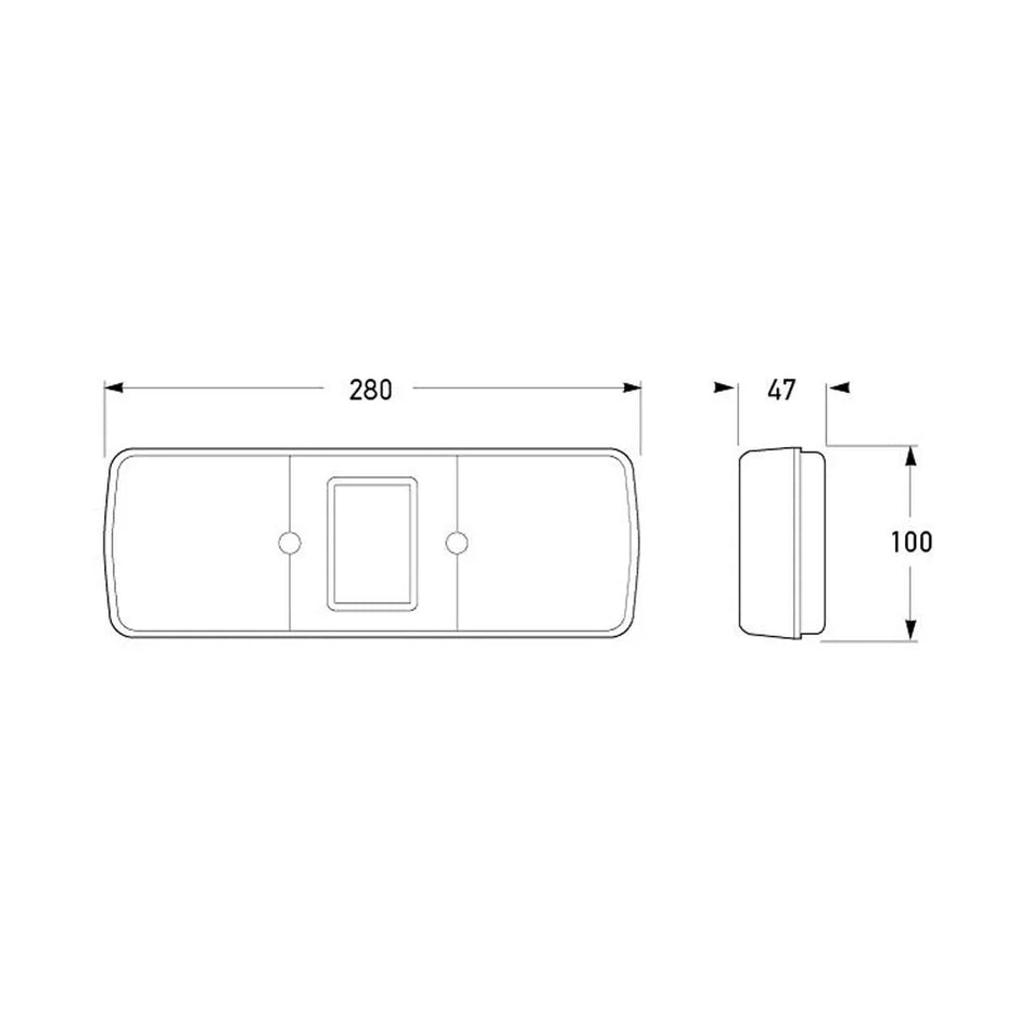 Stop - Tail - Indicator - Reflector Lamp with 12V Bulbs 85700