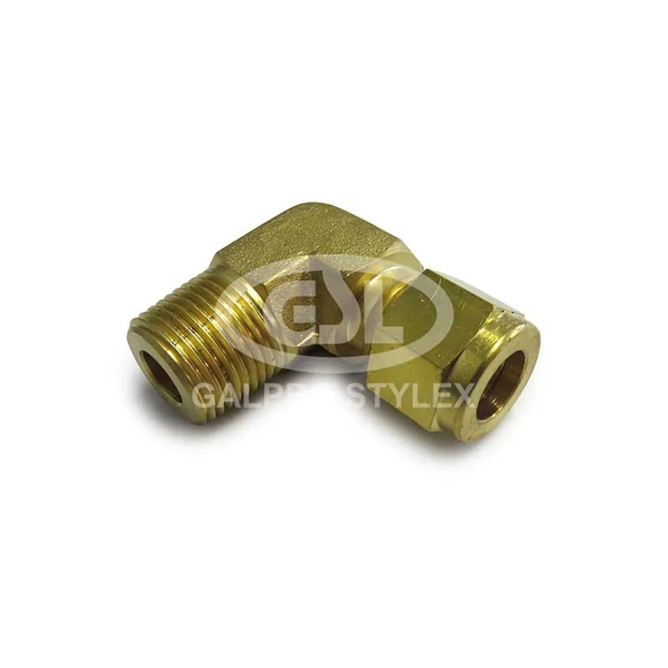 Brass Male Elbow 3/8" Copper Tube to 3/8" BSPT