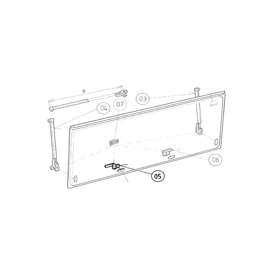 Dometic Right Hand Window Latch BG1036