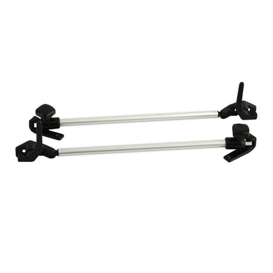 UK 300mm Tube Window Stay, Black End, Lever Lock