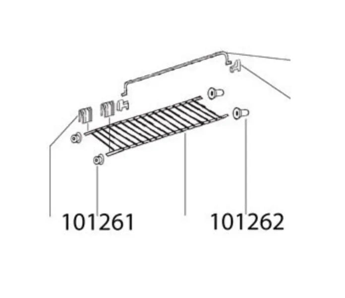 RM7855 Fixing Left Grating 2412083-10/3