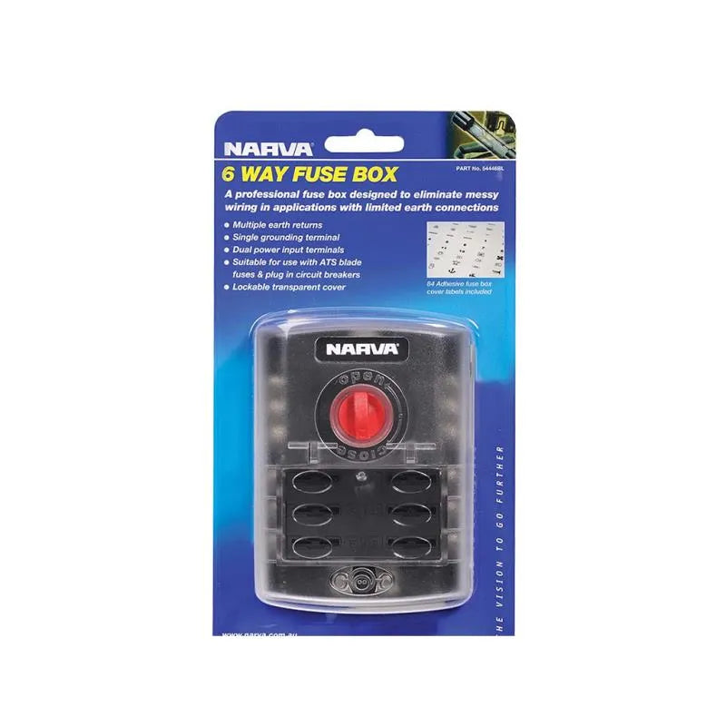 Narva 6 Way Fuse Distribution Box