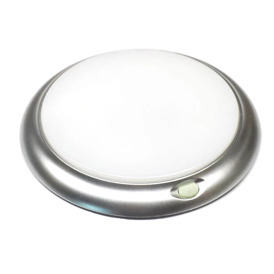Interior Round Silver Light 84 LED Warm White + 12 RED