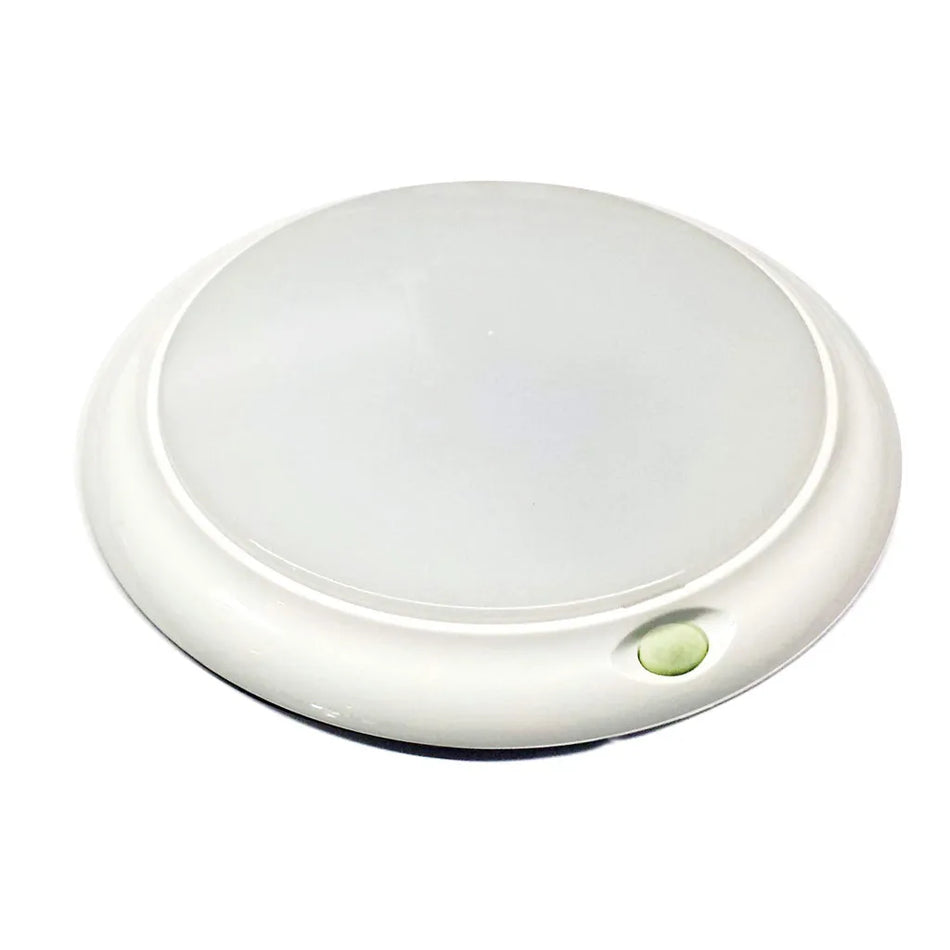 Round White Interior Light 84 LED Warm White +12 Blue