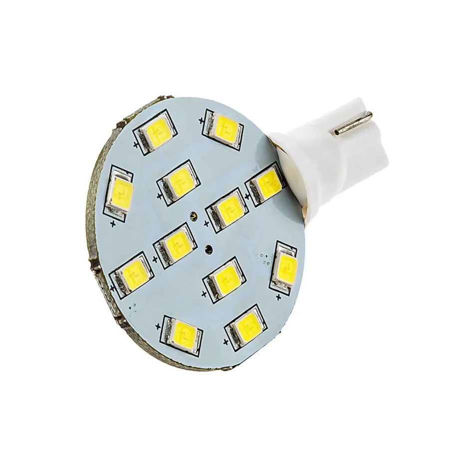 T10 Wedge 12 LED Cool White Side Pin