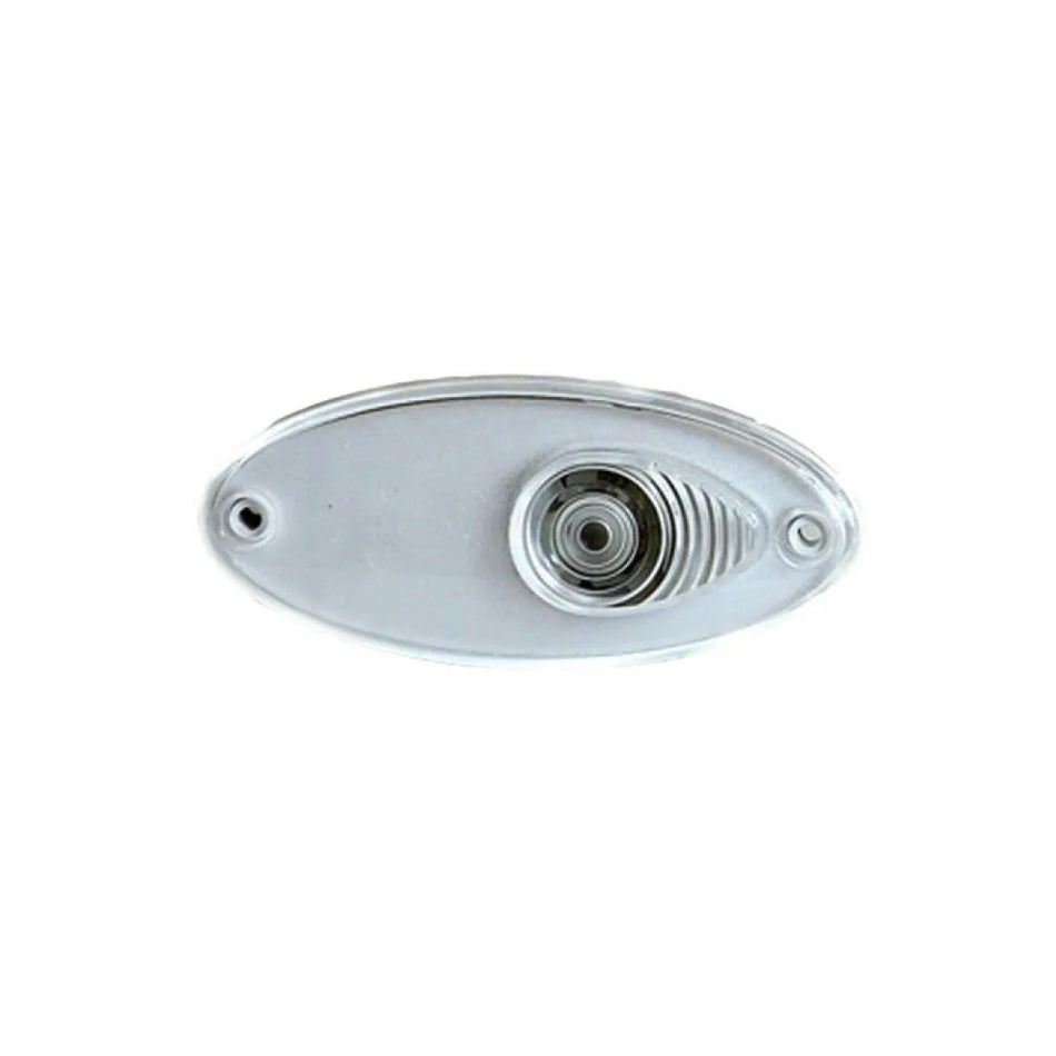 Hella Oval Flush Clear Front Marker Lamp