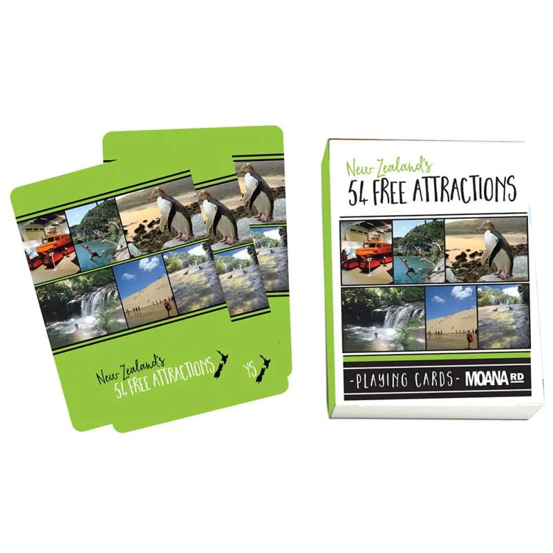 Moana Road 54 Free Attractions Playing Cards