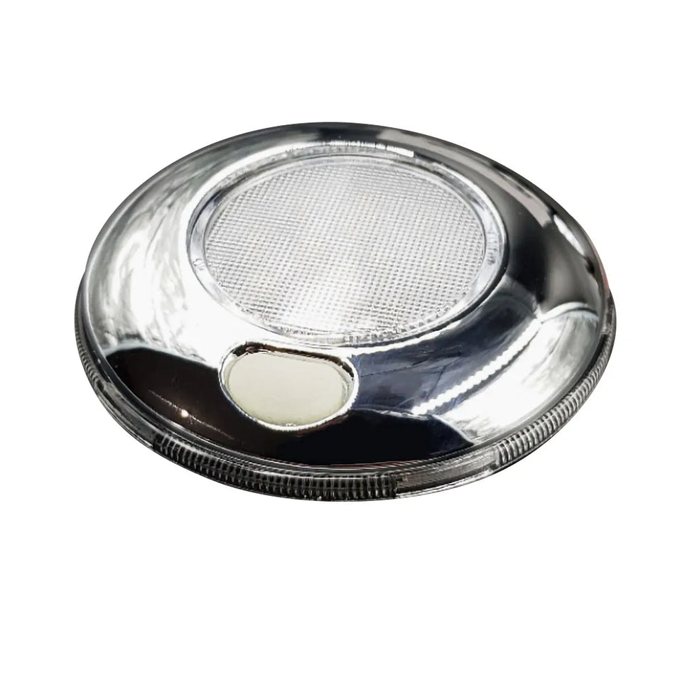 Chrome Interior Light 12 LEDs Warm White with Switch