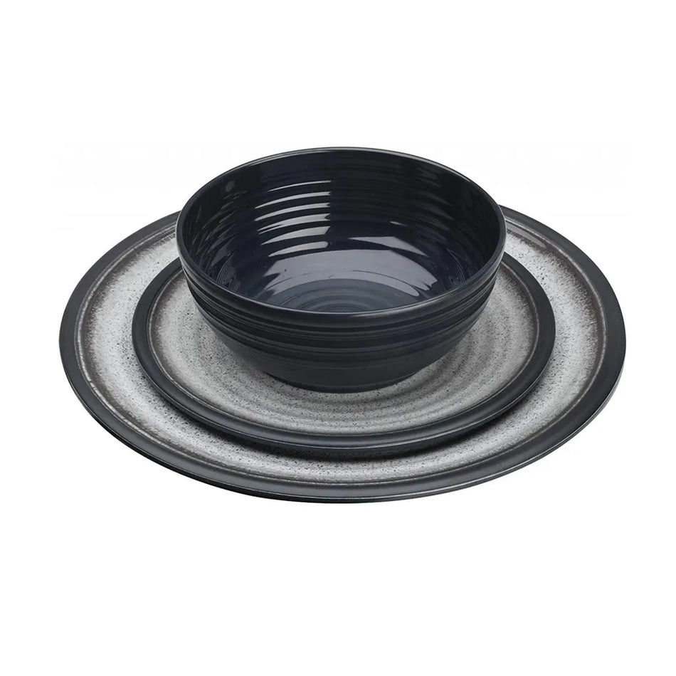 Granite Grey Melamine 12pcs Dinner Set