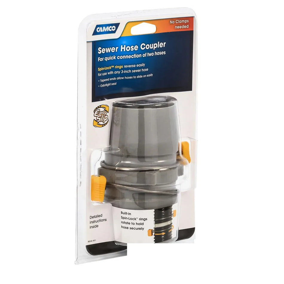 Slip on RV Internal Sewer Hose Coupler