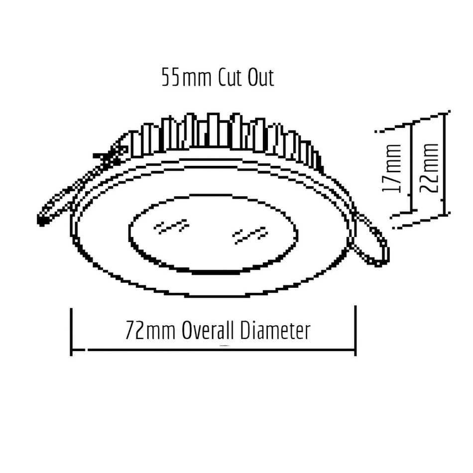 Nouva LED S5 - Epica - Satin 316SS Down Light