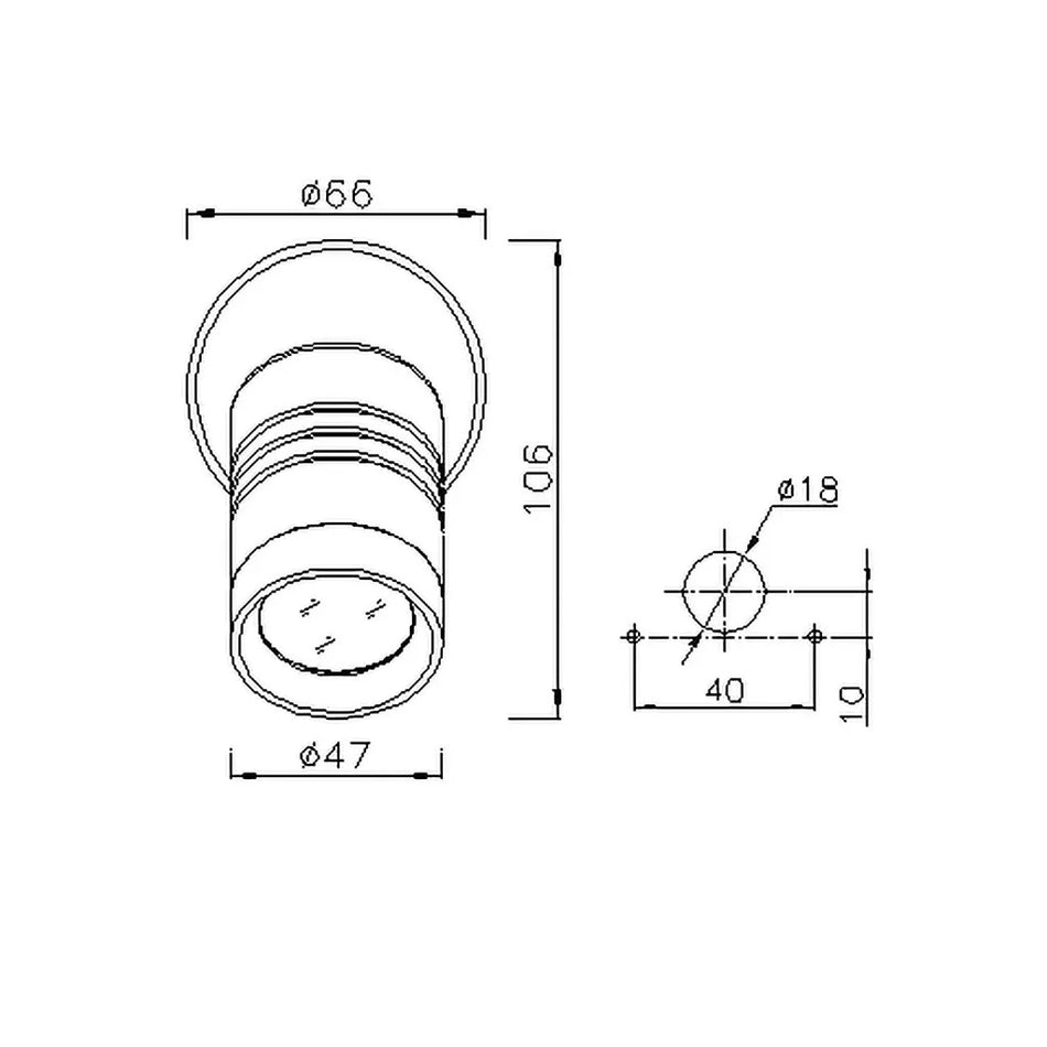 Nouva LED S5 - Supernova - LED Reading Light w/ USB Charger - White