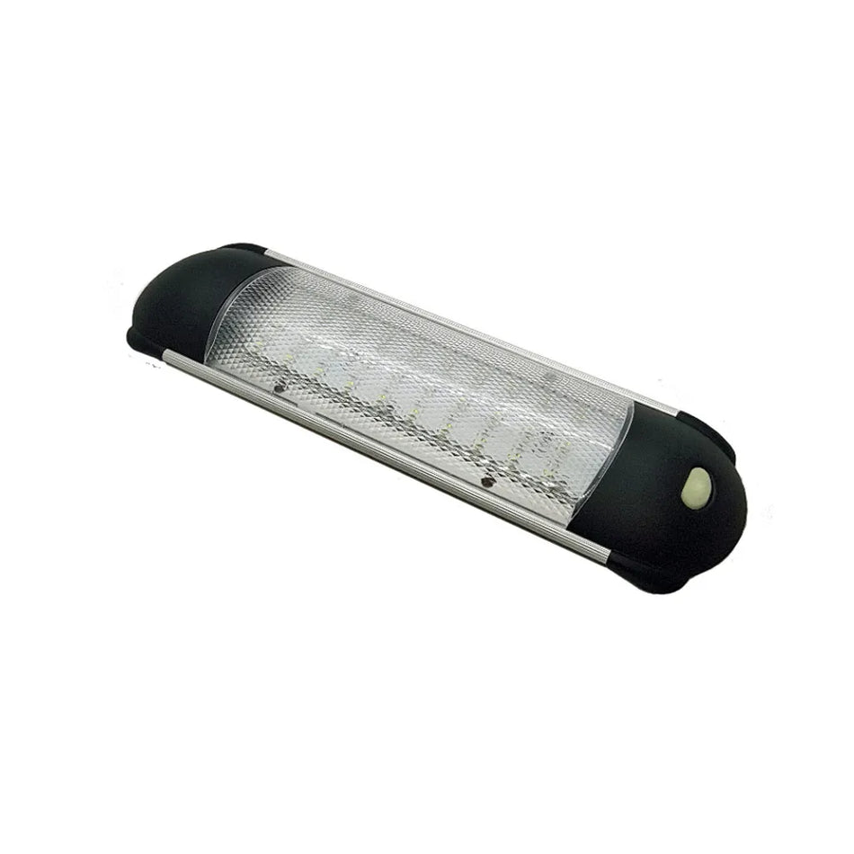 LED 250mm Black Interior Light - Cool White - Switched