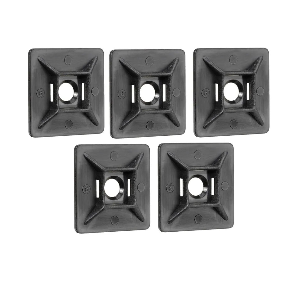 Cable Tie Mounts - UV Resistant 5 pack
