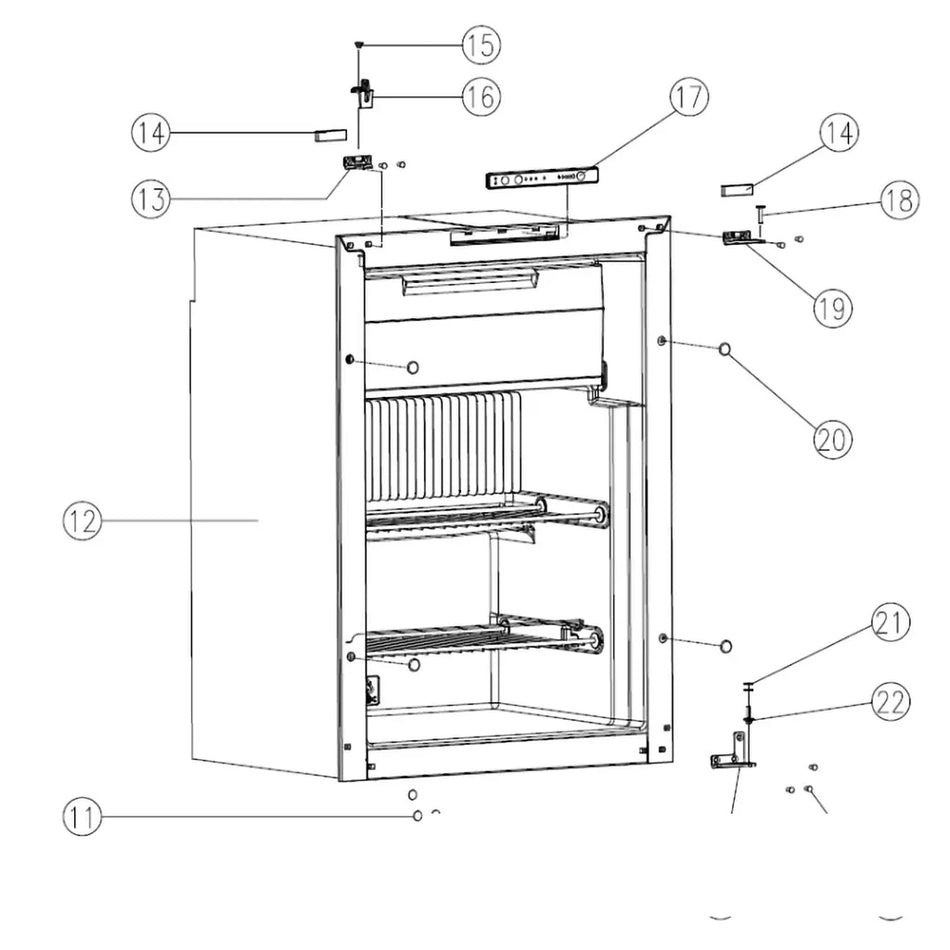 Door Travel Latch for RM2356 Fridge
