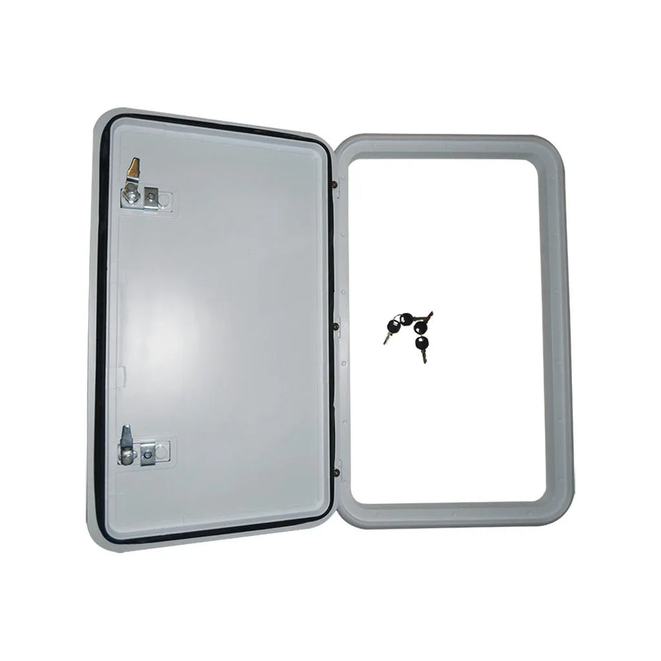 Coast RV Service Door 2 with Locks White 415 x 681mm
