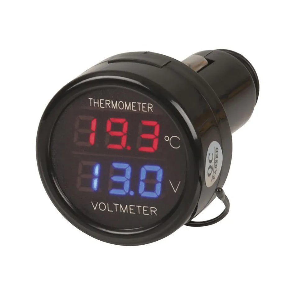 In-car Battery Monitor and Temperature Display