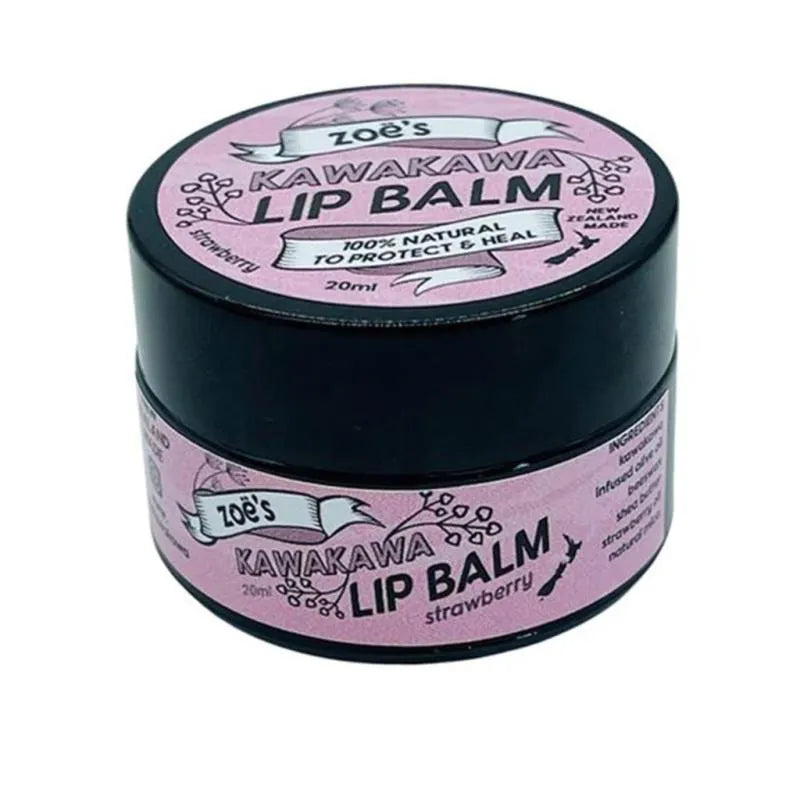 Kawakawa Lip Balm - Strawberry