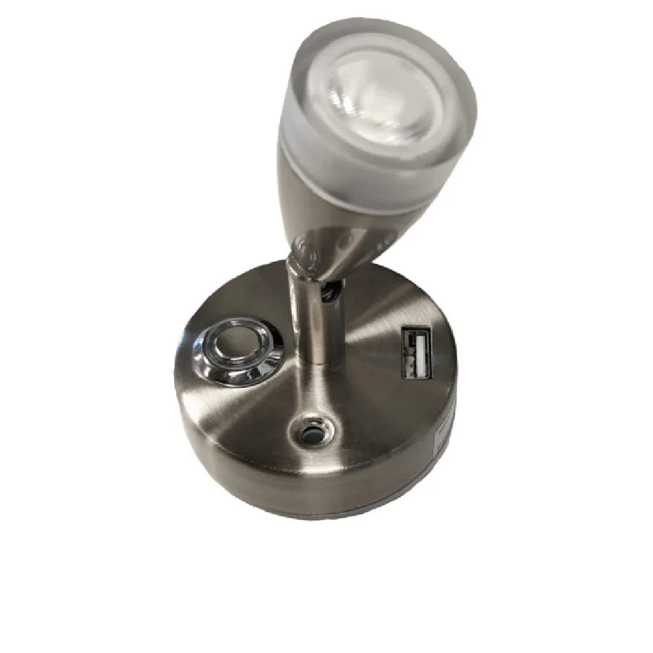 USB Spotlight - Brushed Nickel