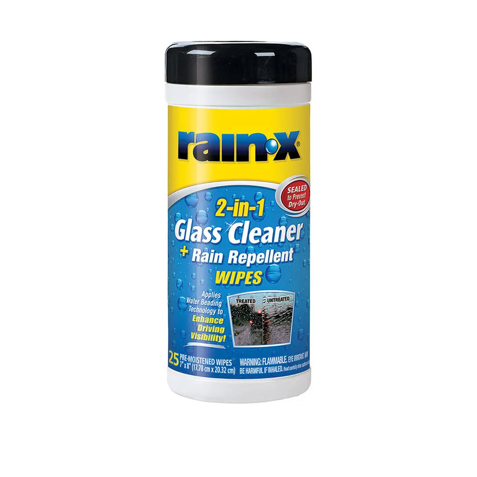 Rain-X Glass Treatment Wipes - 25 Pack
