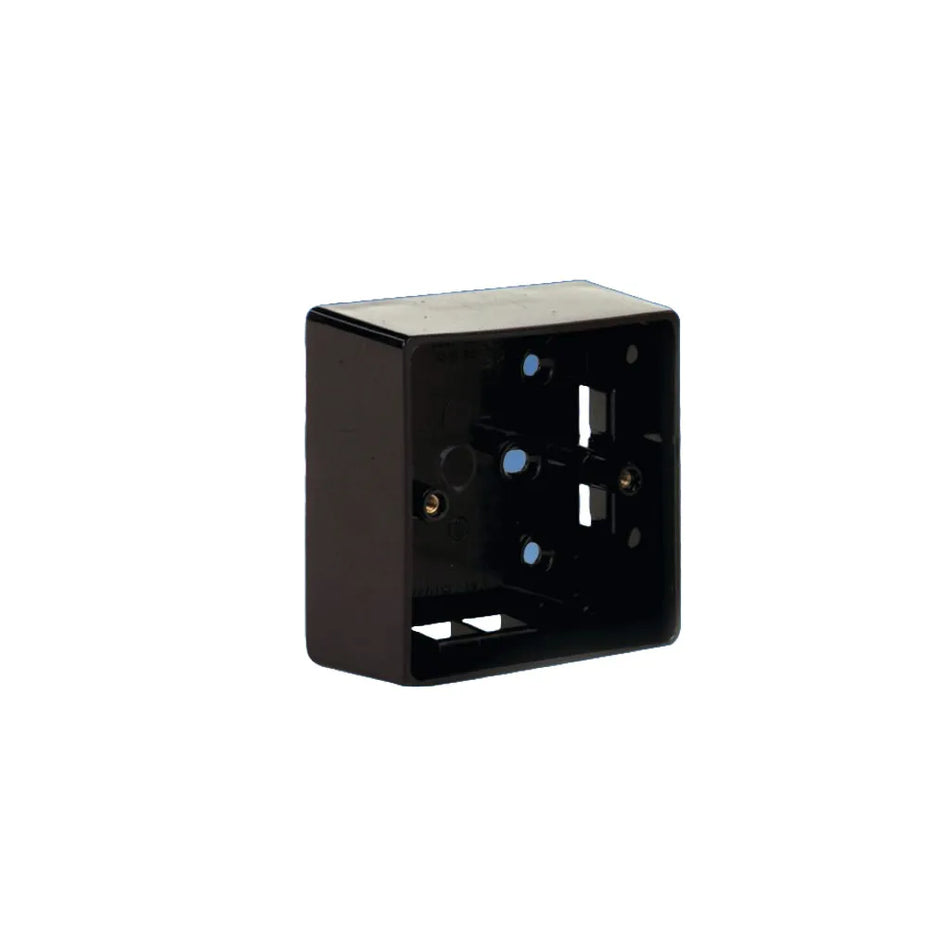 Black Single Surface Mount Box 37mm