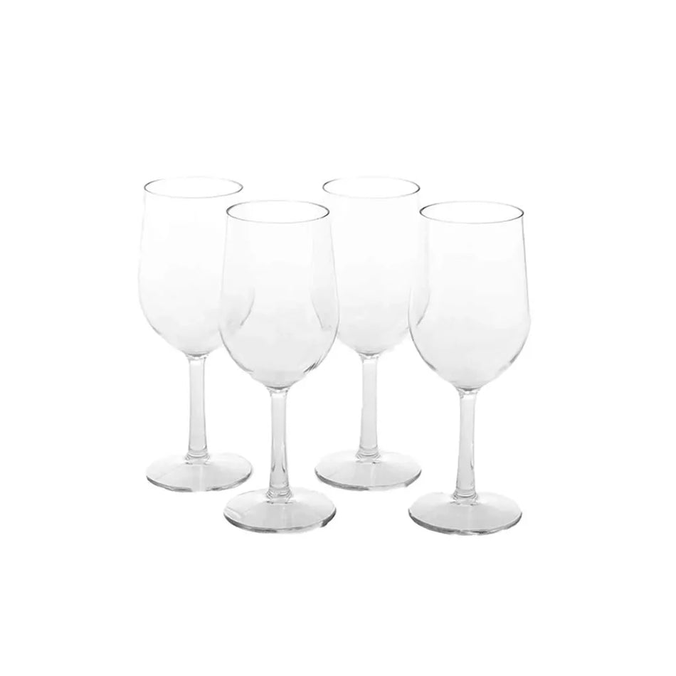 Triton Crystal Clear Long Stem Wine Glass Pack 4