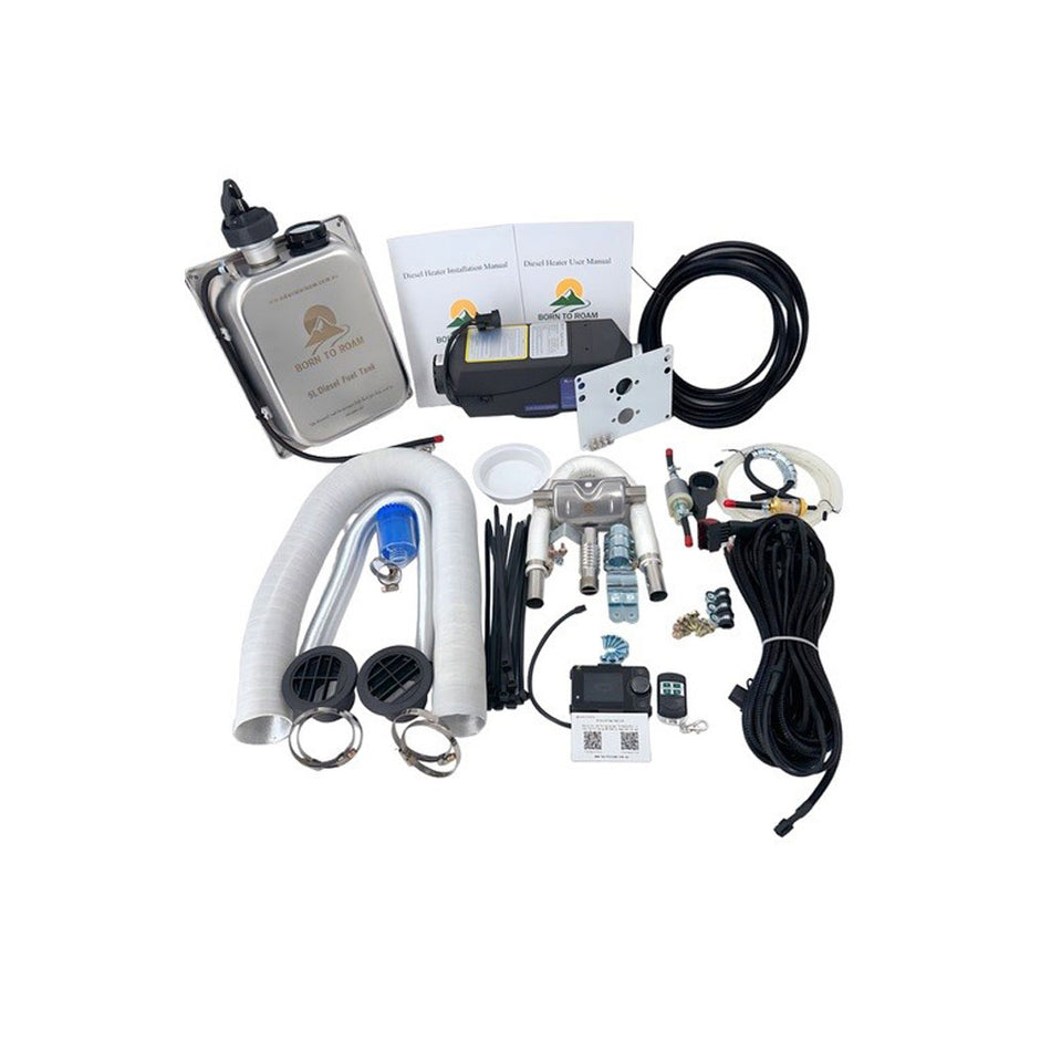 Born To Roam 2Kw Diesel Heater Full Kit