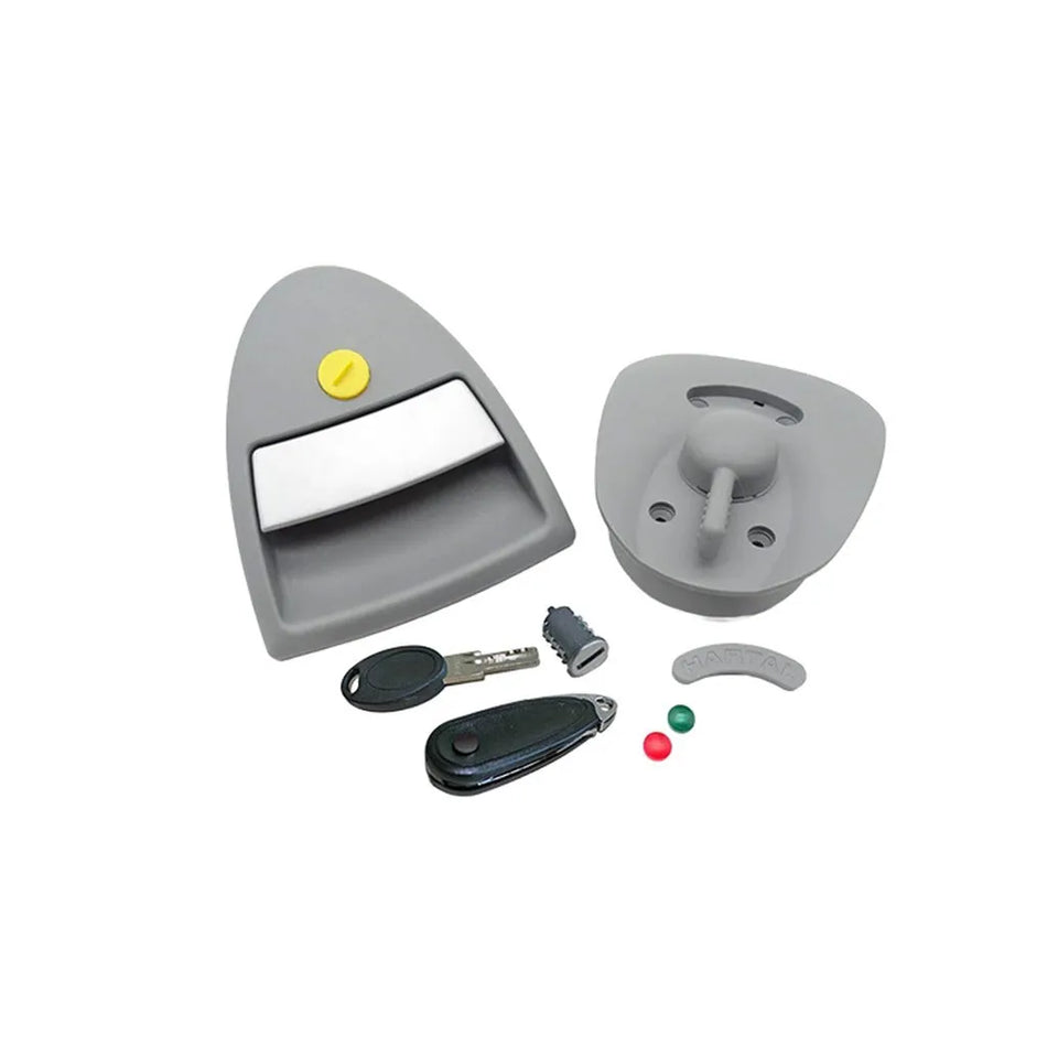 Hartal Triangle LH Door Lock & Keys For Bailey Caravans