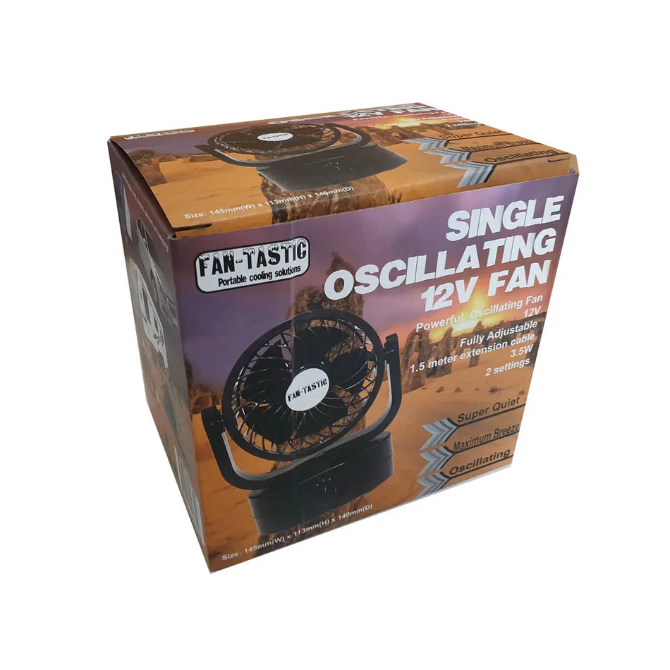 Fantastic 12V Single Oscillating Compact Fan